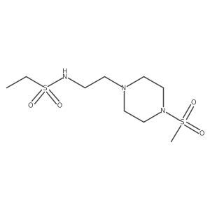 N-(2-(4-(methylsulfonyl)piperazin-1-yl)ethyl)ethanesulfonamide Structure