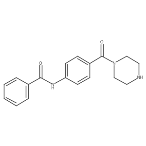 N-[4-(1-Piperazinylcarbonyl)phenyl]benzamide Structure
