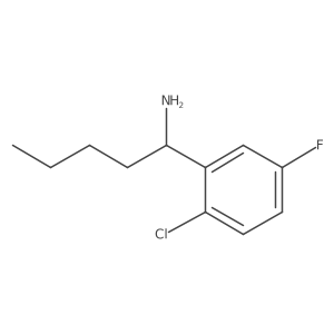 (R)-1-(2-Chloro-5-fluorophenyl)pentan-1-amine结构式