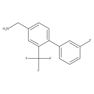 [4-(3-Fluorophenyl)-3-(trifluoromethyl)phenyl]methanamine结构式