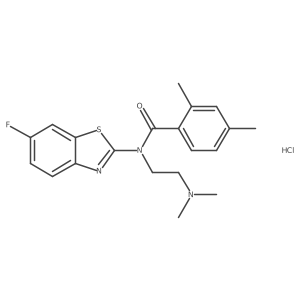 N-(2-(dimethylamino)ethyl)-N-(6-fluorobenzo[d]thiazol-2-yl)-2,4-dimethylbenzamide hydrochloride Structure