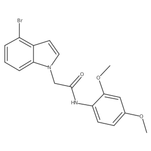 2-(4-bromo-1H-indol-1-yl)-N-(2,4-dimethoxyphenyl)acetamide Structure