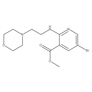 Methyl 5-bromo-2-(2-morpholinoethylamino)nicotinate结构式