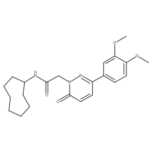 N-cyclooctyl-2-(3-(3,4-dimethoxyphenyl)-6-oxopyridazin-1(6H)-yl)acetamide Structure