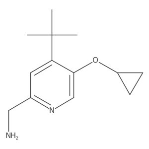 (4-Tert-butyl-5-cyclopropoxypyridin-2-YL)methanamine Structure