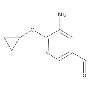 3-Amino-4-cyclopropoxybenzaldehyde Structure