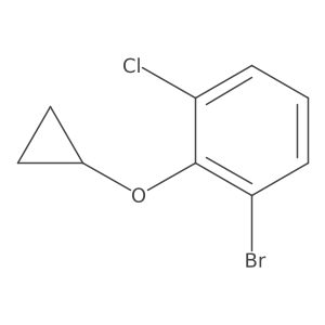 1-Bromo-3-chloro-2-cyclopropoxybenzene Structure