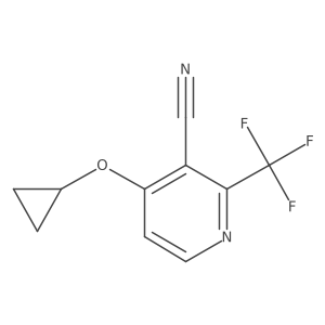 4-Cyclopropoxy-2-(trifluoromethyl)nicotinonitrile Structure