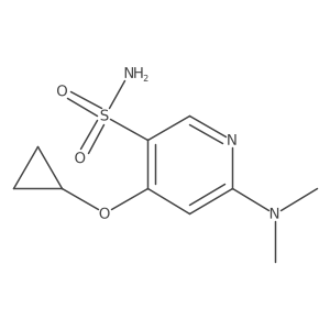 4-Cyclopropoxy-6-(dimethylamino)pyridine-3-sulfonamide Structure