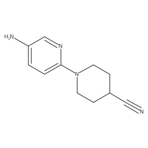 1-(5-Amino-2-pyridinyl)-4-piperidinecarbonitrile Structure