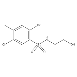 [(2-Bromo-5-chloro-4-methylphenyl)sulfonyl](2-hydroxyethyl)amine Structure