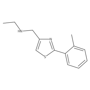 N-((2-(o-tolyl)thiazol-4-yl)methyl)ethanamine Structure