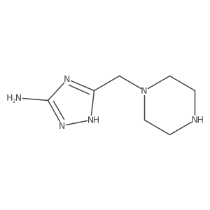 5-(Piperazin-1-ylmethyl)-4H-1,2,4-triazol-3-amine结构式
