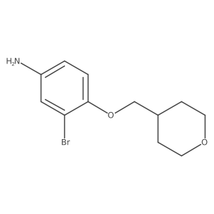 3-Bromo-4-[(oxan-4-yl)methoxy]aniline Structure