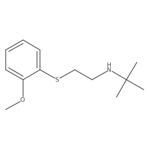 N-[2-[(2-Methoxyphenyl)thio]ethyl]-2-methyl-2-propanamine结构式