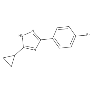 5-(4-bromophenyl)-3-cyclopropyl-1H-1,2,4-triazole Structure