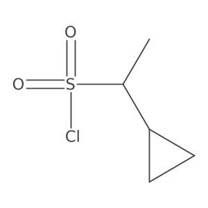 1-Cyclopropylethane-1-sulfonyl chloride Structure