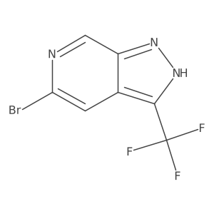 5-Bromo-3-(trifluoromethyl)-1H-pyrazolo[3,4-c]pyridine结构式