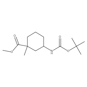 Methyl 5-(tert-butoxycarbonylamino)-1-methylcyclohexanecarboxylate Structure