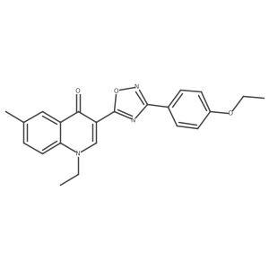 3-[3-(4-ethoxyphenyl)-1,2,4-oxadiazol-5-yl]-1-ethyl-6-methylquinolin-4(1H)-one Structure