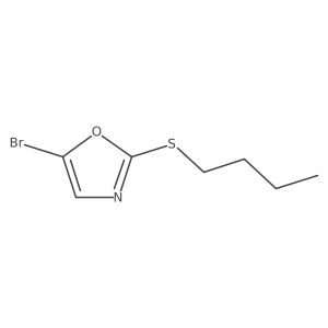 5-Bromo-2-(butylsulfanyl)oxazole Structure