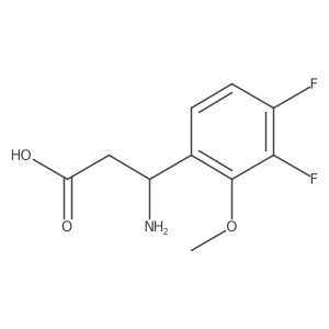 (S)-3-Amino-3-(3,4-difluoro-2-methoxyphenyl)propanoic acid Structure