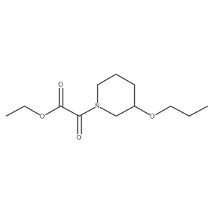 1-Piperidineacetic acid, I+/--oxo-3-propoxy-, ethyl ester结构式