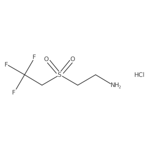 2-(2-Aminoethanesulfonyl)-1,1,1-trifluoroethane hydrochloride Structure