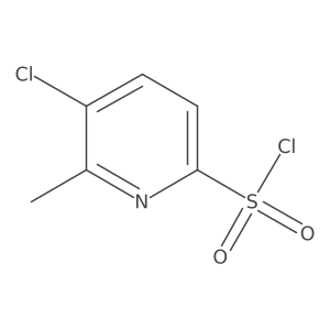 5-Chloro-6-methylpyridine-2-sulfonyl Chloride结构式