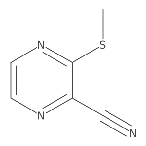 3-(Methylsulfanyl)pyrazine-2-carbonitrile Structure