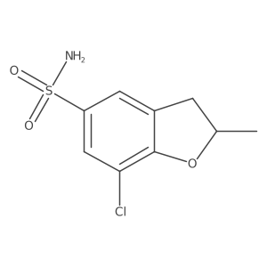 7-Chloro-2-methyl-2,3-dihydro-1-benzofuran-5-sulfonamide Structure