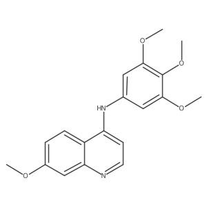 7-methoxy-N-(3,4,5-trimethoxyphenyl)quinolin-4-amine结构式