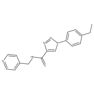 1-(4-ethylphenyl)-N-(pyridin-4-ylmethyl)-1H-1,2,3-triazole-4-carboxamide Structure