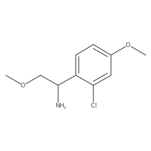1-(2-Chloro-4-methoxyphenyl)-2-methoxyethan-1-amine结构式