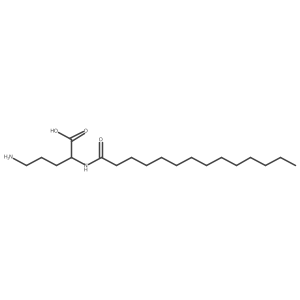5-Amino-2-tetradecanamidopentanoic acid结构式