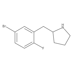 2-(5-Bromo-2-fluorobenzyl)pyrrolidine结构式