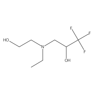3-(Ethyl(2-hydroxyethyl)amino)-1,1,1-trifluoropropan-2-ol Structure