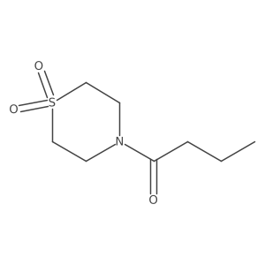 1-(1,1-Dioxidothiomorpholino)butan-1-one Structure