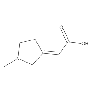 2-(1-Methylpyrrolidin-3-ylidene)acetic acid Structure