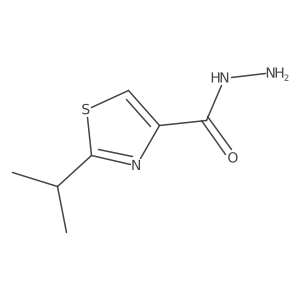 2-Isopropylthiazole-4-carbohydrazide结构式