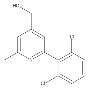 2-(2,6-Dichlorophenyl)-6-methylpyridine-4-methanol结构式