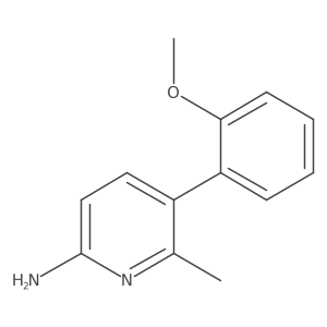 5-(2-Methoxyphenyl)-6-methylpyridin-2-amine Structure