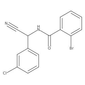 2-bromo-N-[(3-chlorophenyl)(cyano)methyl]benzamide Structure