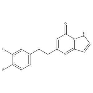 5-(3,4-Difluorophenethyl)pyrazolo[1,5-a]pyrimidin-7-ol结构式