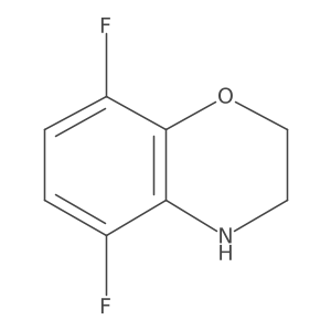 5,8-difluoro-3,4-dihydro-2H-1,4-benzoxazine结构式