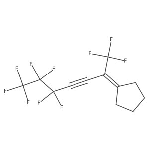 (1,1,1,5,5,6,6,7,7,7-Decafluorohept-3-YN-2-ylidene)cyclopentane Structure