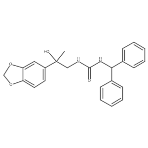 1-Benzhydryl-3-(2-(benzo[d][1,3]dioxol-5-yl)-2-hydroxypropyl)urea Structure