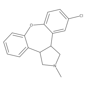 1H-Dibenz[2,3:6,7]oxepino[4,5-c]pyrrole, 5-chloro-2,3,3a,12b-tetrahydro-2-methyl-, cis- Structure