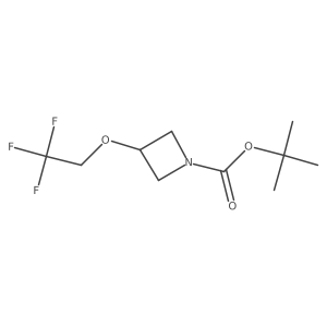 Tert-butyl 3-(2,2,2-trifluoroethoxy)azetidine-1-carboxylate Structure