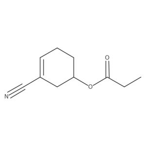 3-Cyanocyclohex-3-en-1-yl propanoate结构式